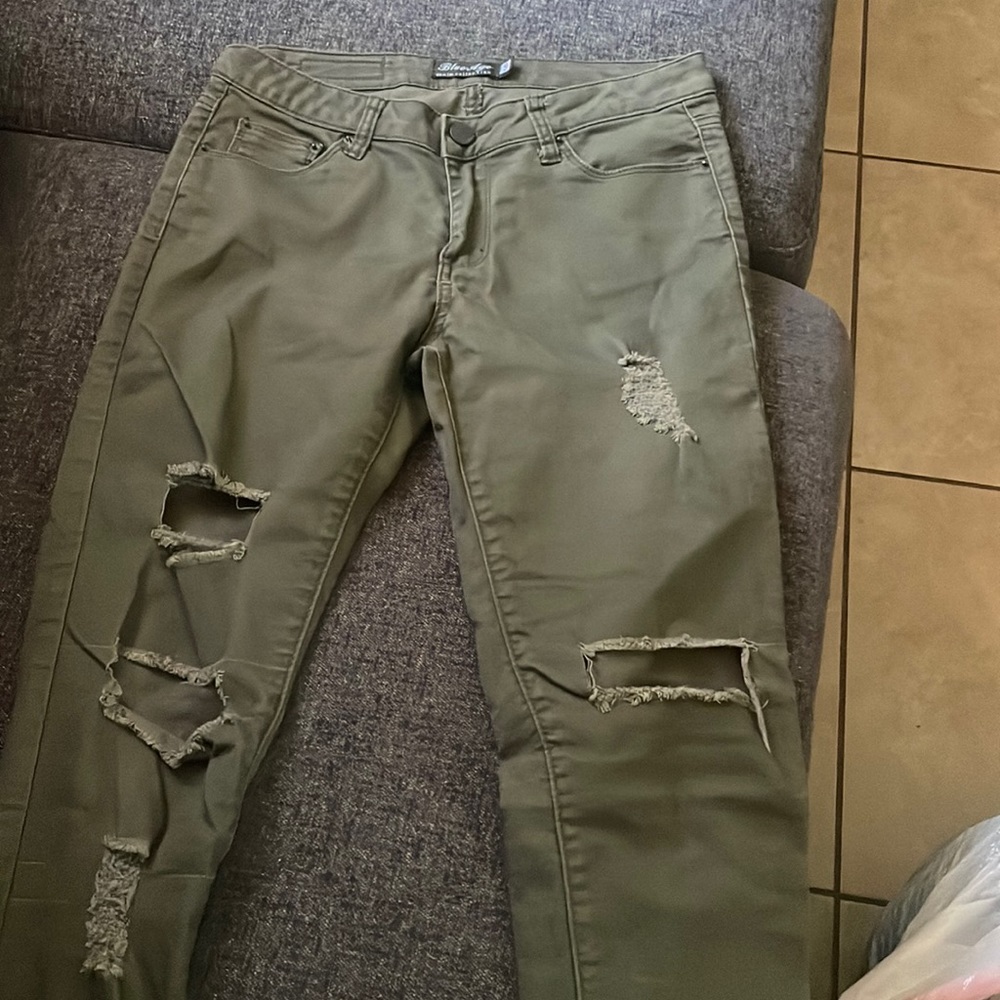 Green jeans